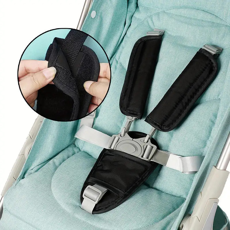 Infant Car Seat Cover - Babyveiligheidsgordelkussentjes universeel kinderwagen schouderriemhoezen zachte autogordelkussen